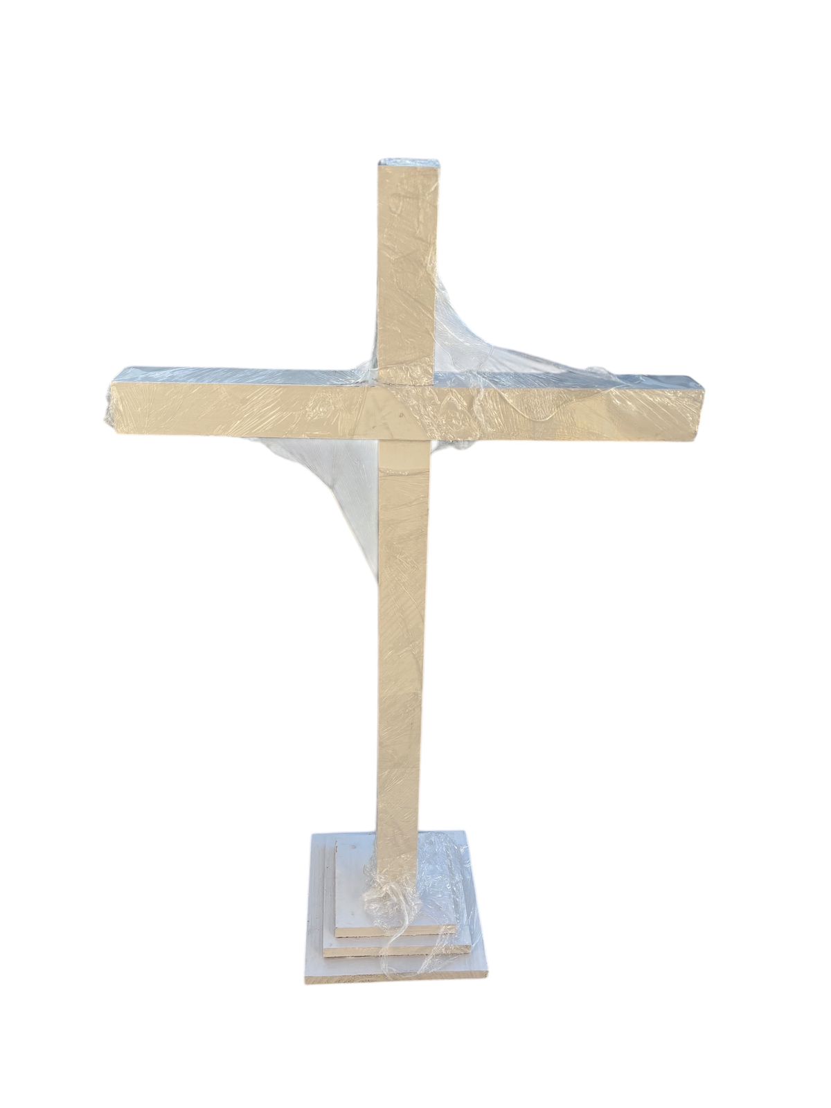 Cruzeiro de Madeira Branco 100 cm