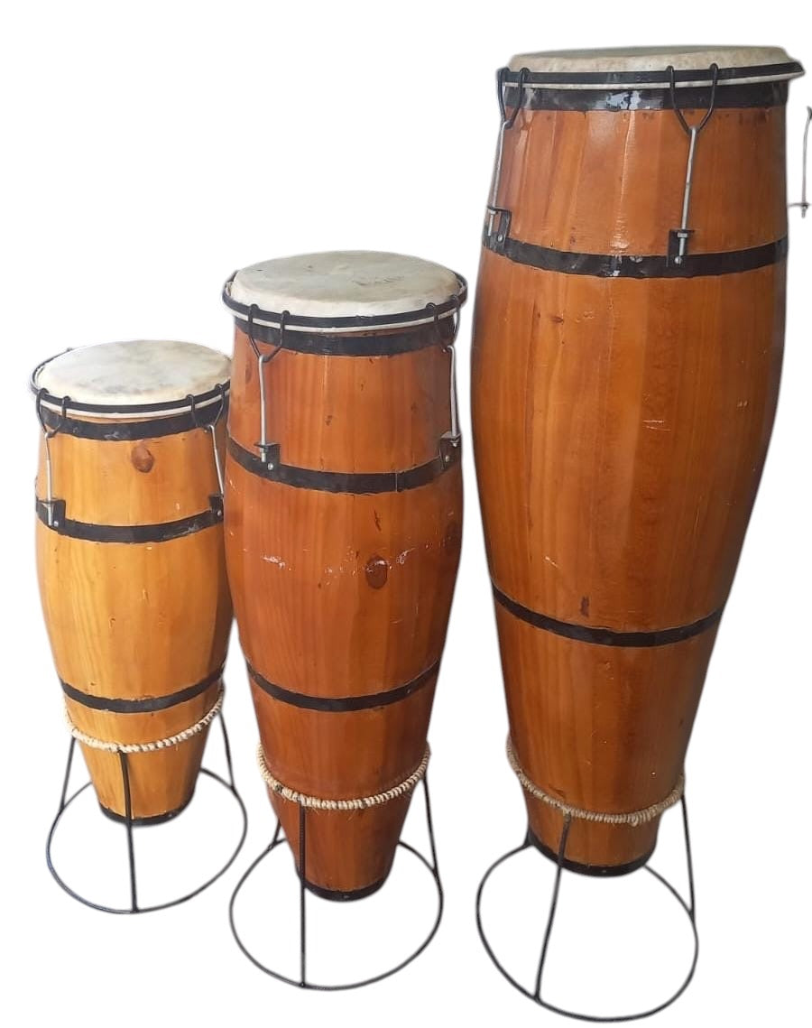 Atabaque Jogo com 3 Peças