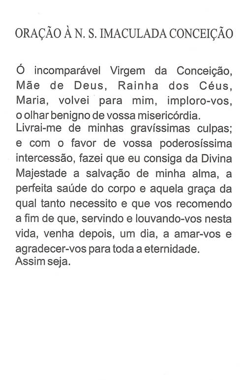 Oração Colorida N. S. Conceição