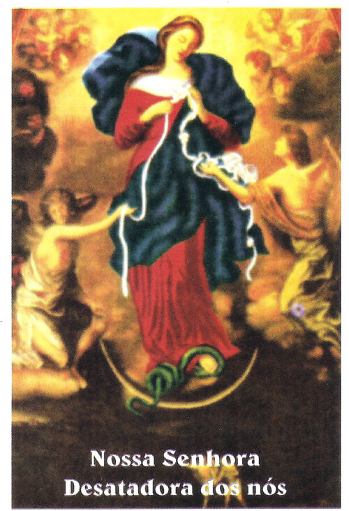Oração Colorida Nossa Senhora Desatadora dos Nós
