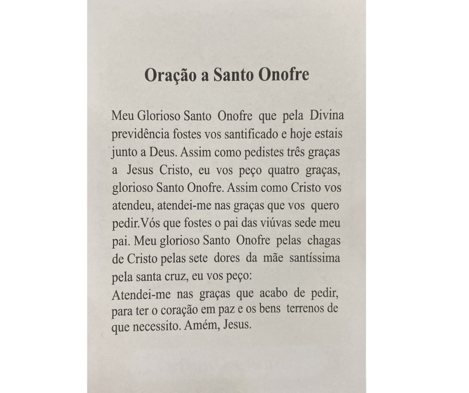 Oração Colorida Santo Onofre