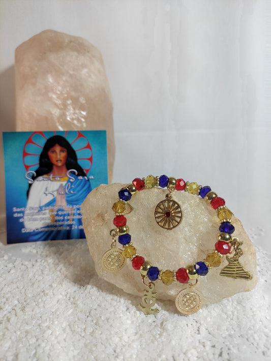 Pulseira Orixás Santa Sara