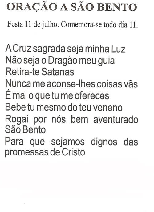 Oração Colorida São Bento